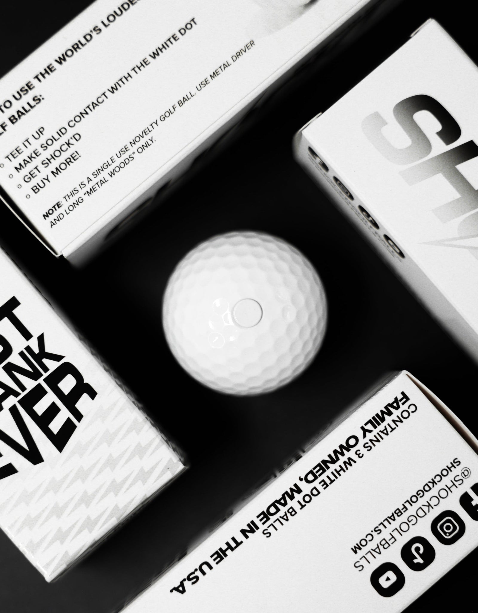 SHOCK'D Golf Balls