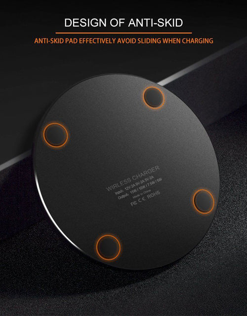 Load image into Gallery viewer, Wireless Charger 15W Fast Charge Aluminum Wireless Charging Pad Compatible with Iphone 16 15 14 13 12 11/XS/XR/8, Samsung Galaxy S25/S24/S23 S22/S21, Note 20/10
